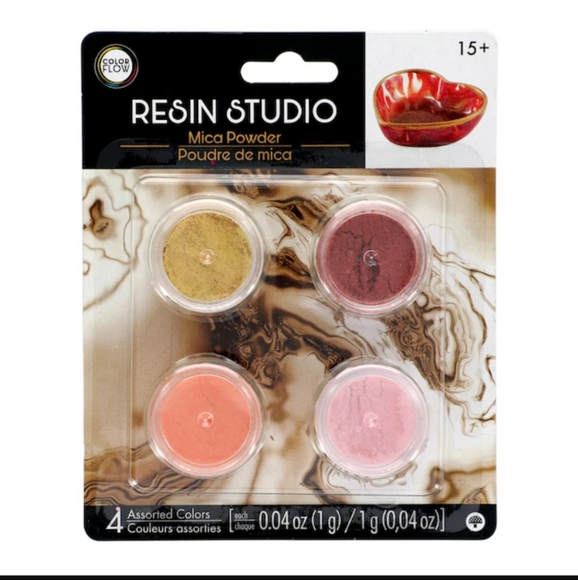 2/$8 Color Flow Resin Studio Mica Powder, 4 ct.-Warm Colors Set - Picture 3 of 5